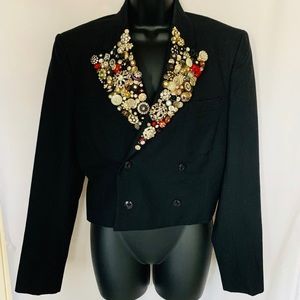 Vintage Tuxedo Jacket With Vintage Buttons